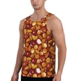 thumbnail image 2 of Gaeub Almond Nuts Men's Athletic Tank Top, Workout Sleeveless Shirts, Running Tank Tops for Gym, Running, Training - 4X-Large, 2 of 9