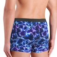 thumbnail image 4 of Men's Boxer Briefs, Blue Lightning1 Soft Comfy Mens Underwear Boxer Briefs Breathable With Widen Waist, 4 of 7
