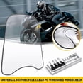 thumbnail image 2 of 2mm Thick Universal Motorcycle Windshield Windshield Transparent Deflector Windshield Transparent, 2 of 5