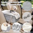 thumbnail image 3 of Center Console Dog Car  for Small Dogs Under 12 lbs – Secure Booster  with Safety Tether, Fits Most  & SUVs, Soft Washable Cushion, Portable  Ideal for Pet Travel, 3 of 8