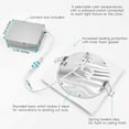 thumbnail image 3 of Luxrite 6" Square LED Recessed Lighting, Color Temperature Selectable 2700K / 3000K / 3500K / 4000K / 5000K, 12-Pack, 3 of 5