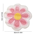 thumbnail image 3 of MMJ Bathroom Rugs Flower Shape Soft Absorbent Antiskid Bath Mat for Bathroom Floor Door 31.5x31.5in, 3 of 6