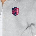 thumbnail image 3 of Women's Gameday Couture  Ash St. Louis City SC Midfield Magic Button-Up Long Sleeve Overshirt, 3 of 3