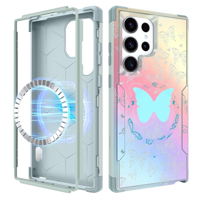 Funda de teléfono LISEVO para Samsung Galaxy S25 Ultra con MagSafe