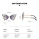 thumbnail image 4 of Gafas De Sol De mariposa De diamante De lujo para mujer, Gafas De Sol De gran tamaño sin montura, Vintage, Y2k, 4 of 5