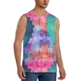 thumbnail image 2 of Kdxio Vintage Mandala for Men's Muscle T-shirt,Sleeveless for Workout Running Athletic Gym Lounge Casual, 2 of 7