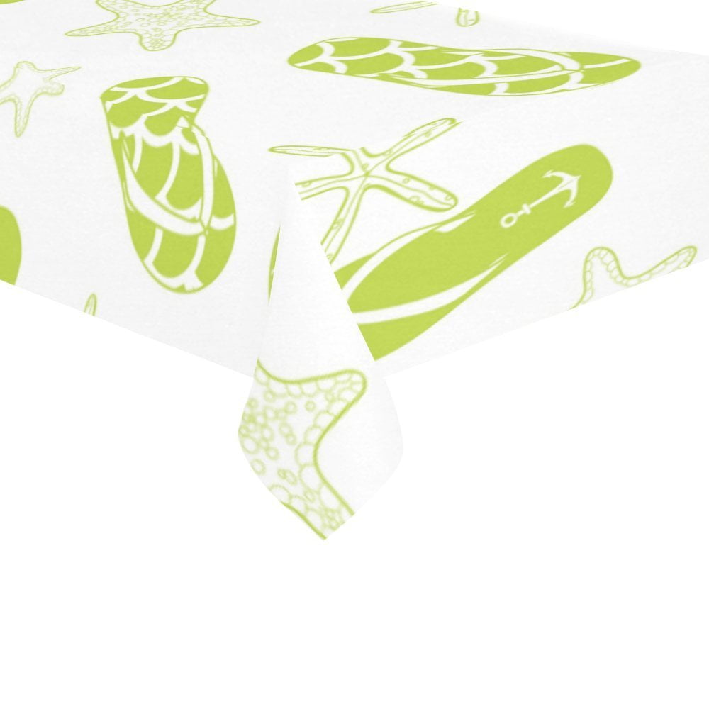 MYPOP Anchor Ocean Starfish Flip Flops Cotton Linen Tablecloth Sets