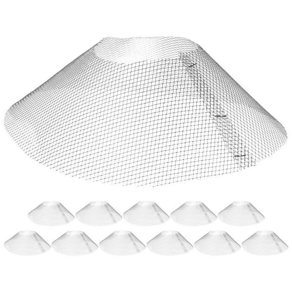 STRANDCHIC 12Pcs Bowl Shaped Kitchen Range Hood Filter Net for Home Use