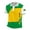 Green, variant on Brazil Patriotic T Shirt for Family Matching Short Sleeve Soccer Jersey for Men Boys Kids Brasil Flag Print Casual Football Tops