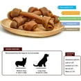 Jungle Calling 6.5'' Peanut Butter Bones Dog Treats, Healthy Chews for
