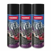 Harris Ever Black Trim Plastic Restorer Aerosol 14oz Back to Black, not a Tire Shine, 3 Pack