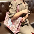 thumbnail image 4 of Sanrio-mochila con estampado de Hello Kitty Y2k para niña, morral escolar con cremallera y estampado de leopardo rosa, animación de dibujos animados, 4 of 4