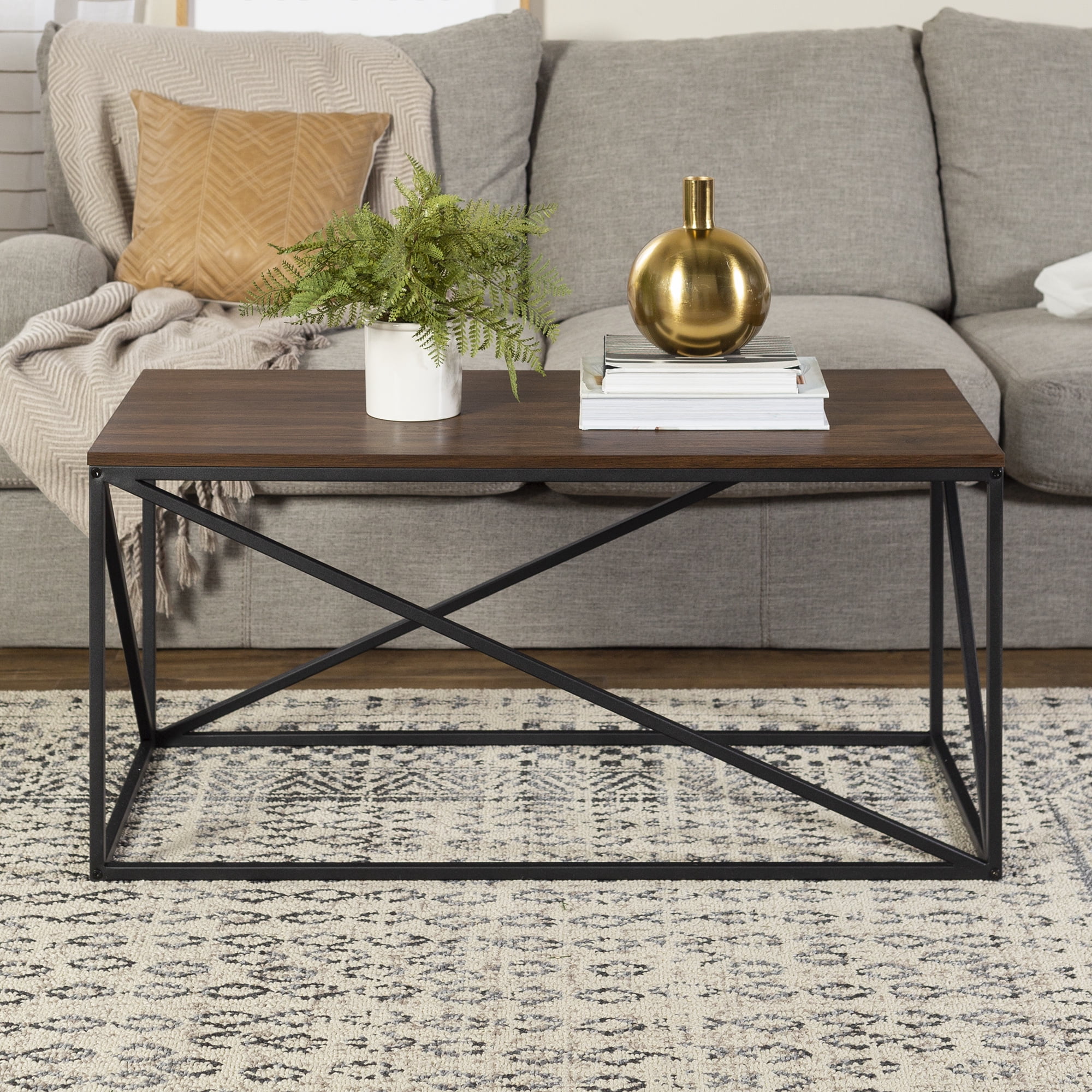 Glover Rectangle Dark Walnut Coffee Table by River Street Designs