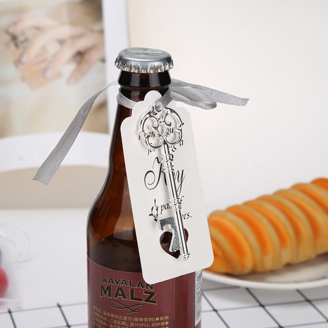 5 uds boda Retro clave abrebotellas etiquetas caramelo bolsa cintas colgante para fiesta Hugtrwg Para estrenar