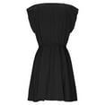 thumbnail image 6 of Dxzfnsa Casual Dresses for Women Lapel Collared V Neck Mid Sleeved Pleated Summer Dresses for Women 2026 Midi Dresses S-2XL, 6 of 9