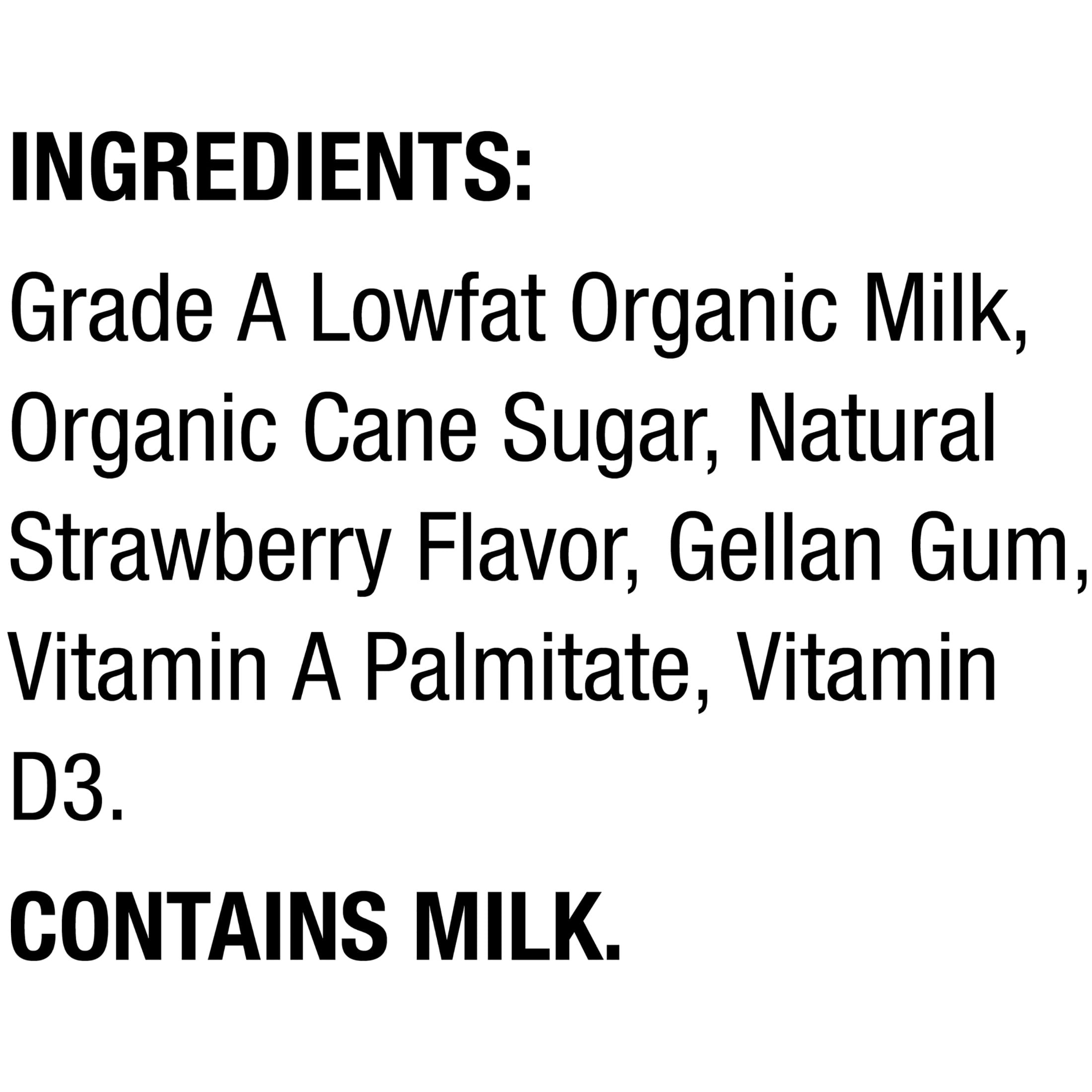 (2 pack) Horizon Organic Shelf Stable 1% Lowfat Strawberry Milk Boxes, 8 fl oz, 12 Count