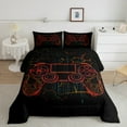 thumbnail image 2 of Erosebridal Video Game Theme Bedding Toddler Comforter Set, Black Red Down Comforter, Reversible, 2 of 7
