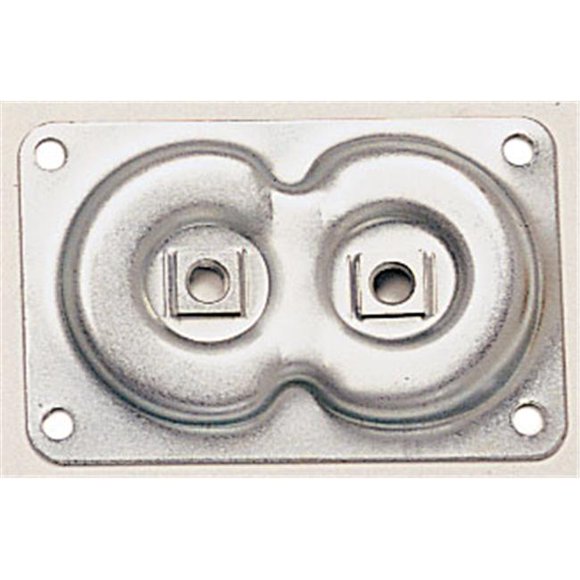 Waddell 3-11/16"L x 2-3/8"W Double Plaque Supérieure en Acier