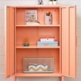 thumbnail image 5 of Trent Home Modern Metal 2-Door Accent Cabinet in Pale Orange, 5 of 5