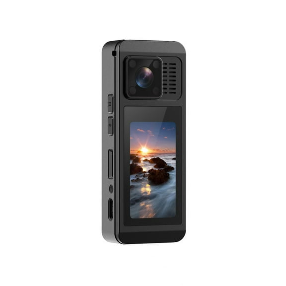 4K Action Camera with Touchscreen Wearable Sports Camera 130 Degree Wide Angle WiFi Video Recorder with IR Night for Cycling Law Enforcement