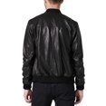 thumbnail image 2 of Men's Stylish Black 100% Genuine Lambskin Leather Lightweight Soft Satin lining Jackets for Men - XS Size, 2 of 3