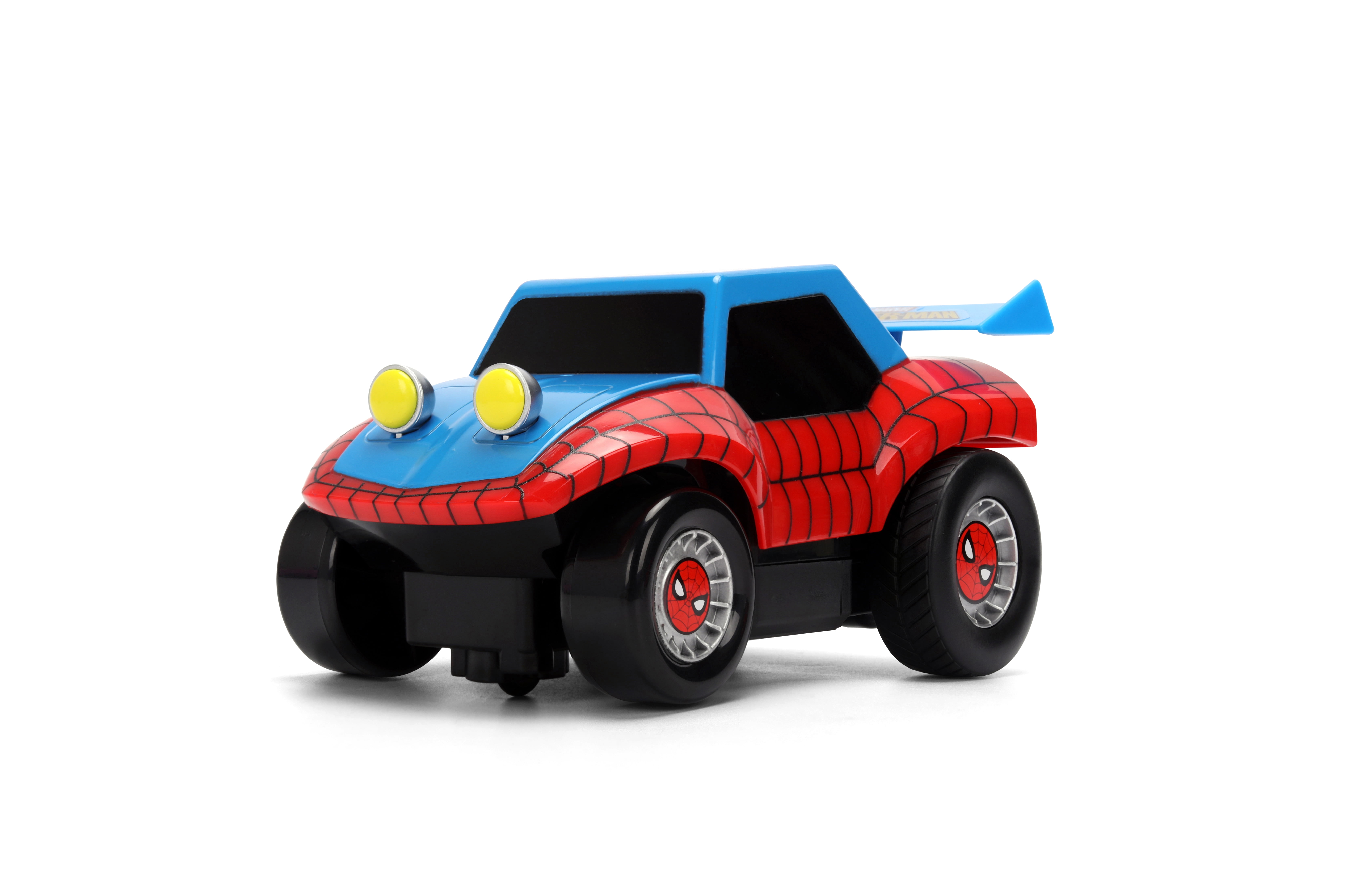 Marvel Spider-Man 1:32 Scale RC Car – Simple Function Remote Control Toy with Themed Controller by Jada Toys