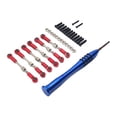 thumbnail image 1 of ZheElen RCGOFOLLOW 1/14 Aluminum Alloy Wheelbase Steering Link Rod Set Rc Steering Link Rod Set For Wltoys 144001 RC Car Part Red, 1 of 6