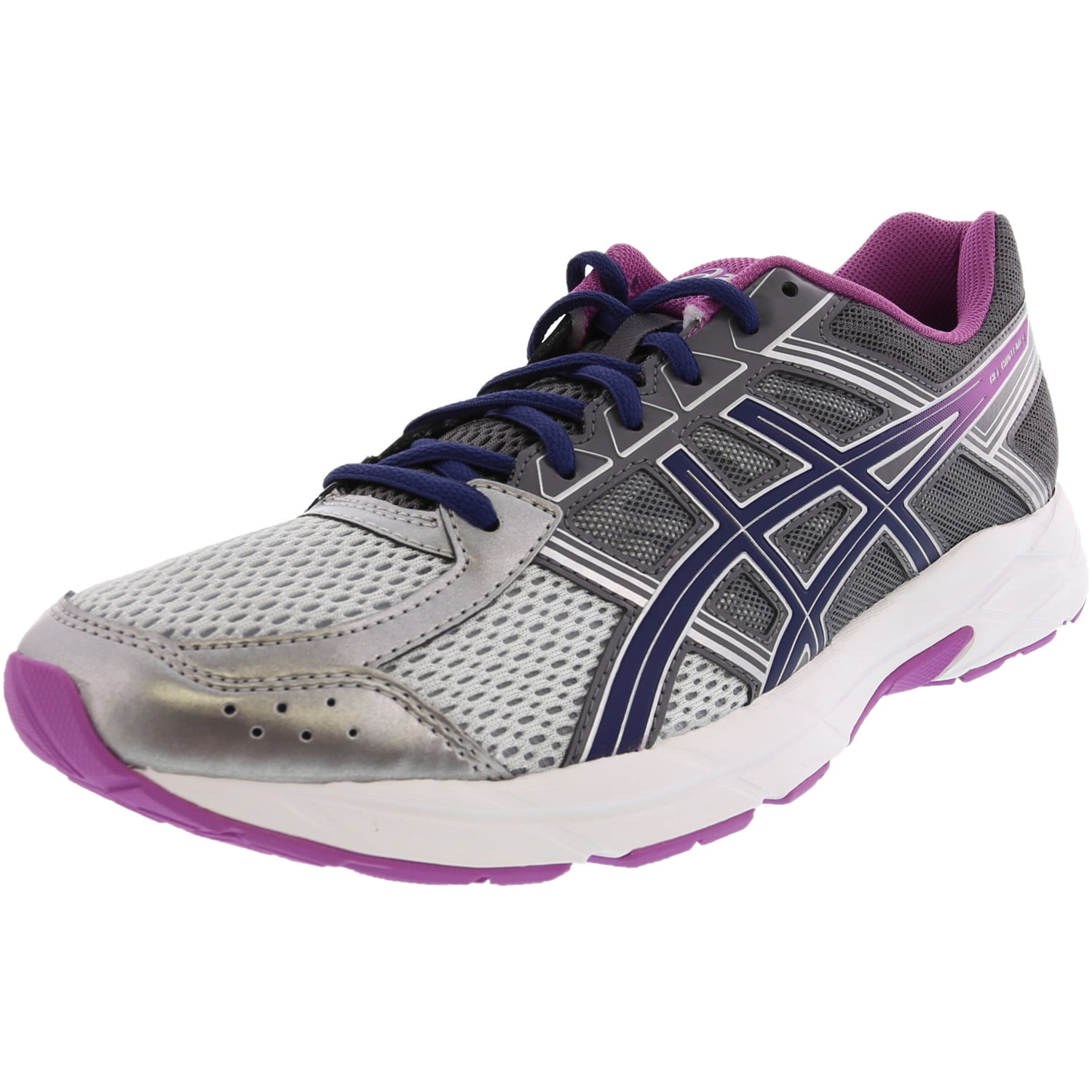 Asics Women's Gel-Contend 4 Silver / Campanula Carbon Ankle-High ...