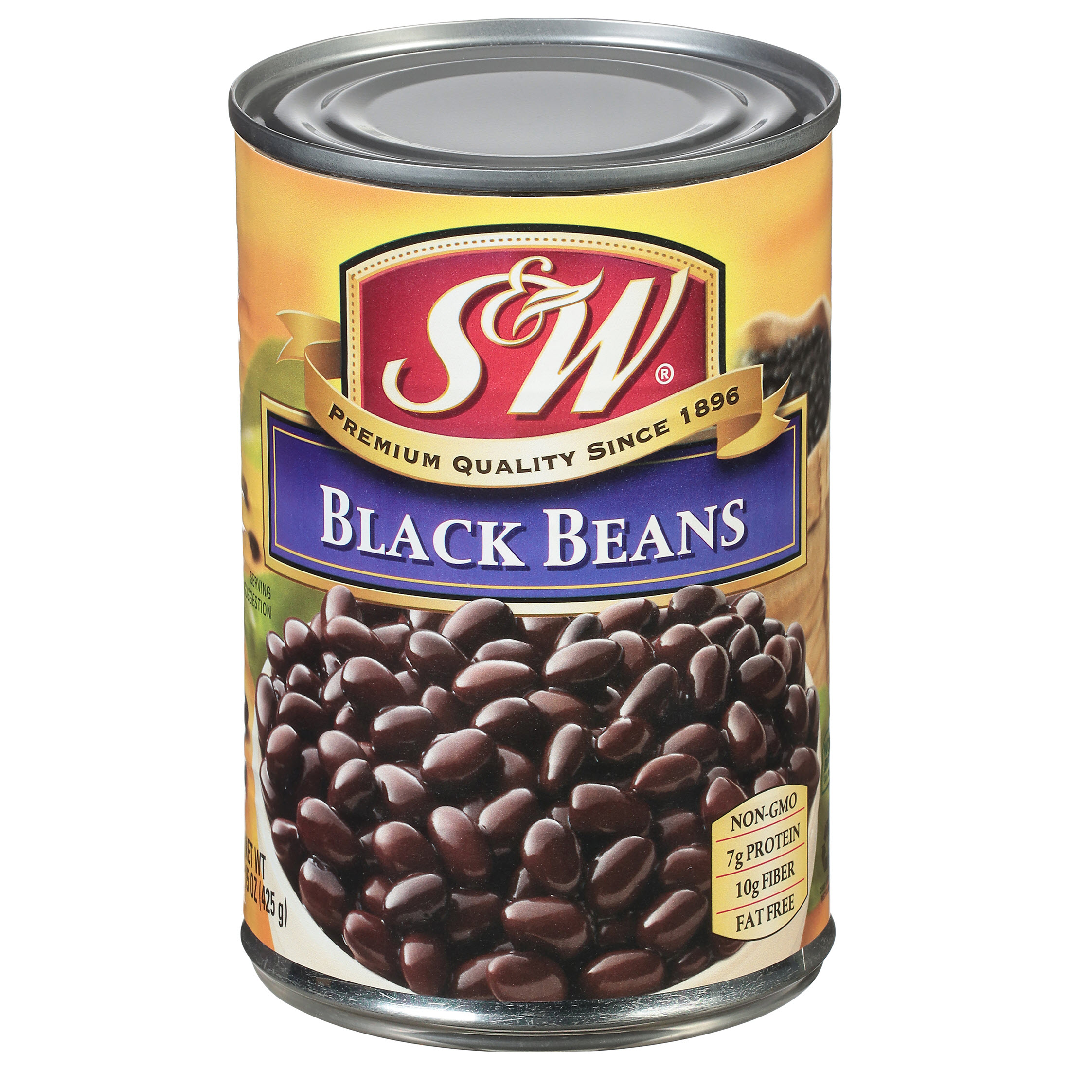 S&W Black Beans 15 oz. Can