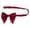 Wine, variant on CAIVO Elegant Tie For Groom And Groomsmen Classic Pointed Knot Alternative Bow Tie For Formal Weddings And Events