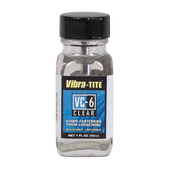 Reusable Threadlocker, VIBRA-TITE VC-6, Clear, High, Liquid, 1.01 fl oz, Bottle
