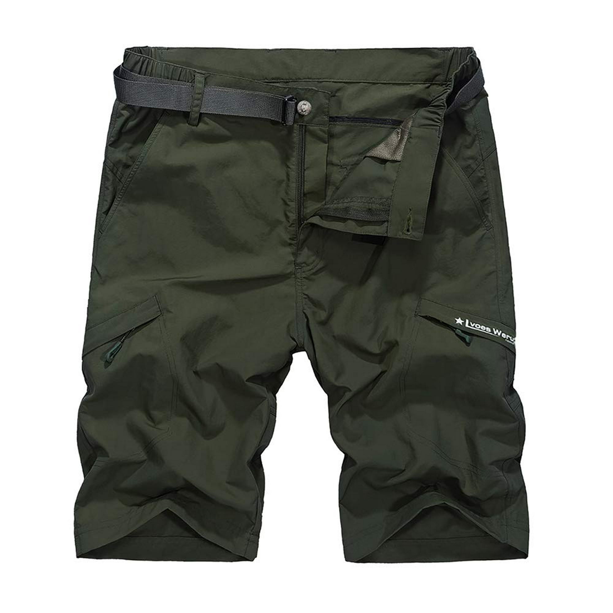 Work Shorts Men s Utility Ripstop Nylon Elastic Work Basketball Gym Board Short Cycle Golf with Cargo Pockets