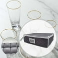 thumbnail image 6 of Fiocias China Storage Case Dish Storage Container Quilted Cup Plate Bowl Storage Bag for tea cup box gray, 6 of 9