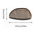 thumbnail image 2 of Wooden Tray Platter - Decorative Serving Tray for Coffee Table, 10.24x10.03 Inch Wood Platter for Snacks, Fruit, Jewelry, Versatile Home Decor Organizer for Living Room Bedroom, 2 of 6