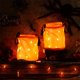 thumbnail image 2 of 2 bolsas de dulces de Halloween con luz LED, bolsas de dulces para fiestas de Halloween, cubo de dulces luminoso, reutilizable, multiusos para niños, suministros de Halloween (naranja) JAMW Sencillez, 2 of 5