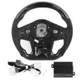thumbnail image 1 of LED Steering Wheel,Carbon Fiber LED Shift LED Carbon Fiber Steering Wheel LED Shift Lights Display Steering Wheel Top Tier Quality, 1 of 14