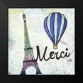 thumbnail image 2 of Kimberly, Allen 12x12 Black Modern Framed Museum Art Print Titled - Merci 1, 2 of 5