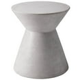 thumbnail image 1 of Sunpan Astley 17.5" Round Modern Sealed Concrete End Table in White, 1 of 2