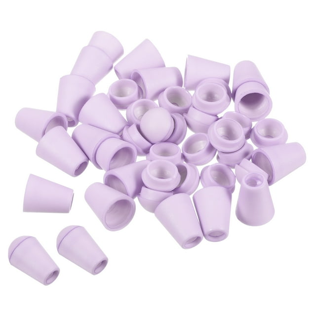 Unique Bargains Bouchon de Cloche Violet Clair pour Sac à Cordon, Lot de 20