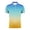 Blue02, variant on Yyeselk Golf Shirts for Men Short Sleeve Button Gradient Print Moisture Wicking Shirt Fashion Lapel Summer Athletic Tennis T Shirts Mint Green XXL