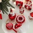 thumbnail image 5 of Adorno navideño exquisito Adorno navideño de Papá Noel Exquisito hongo Donut Forma de Papá Noel Árbol de Navidad para Navidad, 5 of 5