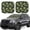 Camouflage Dinosaur, variant on Naloa Mushroom 2 Piece Foldable Car Sun Shades, Car Windshield Sunshade, Front Window Sunshade for Car, Truck, SUV - Small