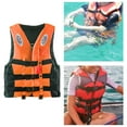 thumbnail image 2 of DYNWAVECA 360 degree Reflective Life Jacket Swimwear Swim Vest for Floating Kayaking Rafting XL Orange, 2 of 10