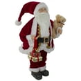 thumbnail image 2 of Northlight 2' Traditional Santa Christmas Figure with a Plush Brown Bear, 2 of 4