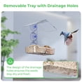 thumbnail image 4 of Mrcrafts Window Bird Feeder with Strong Suction Cups, Clear Window Bird feeders for Viewing, Window Bird House, Bird Feeders for Outdoors Outside, Fits for Cardinals, Finches, Chickadees, Unique Gift, 4 of 6
