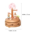 thumbnail image 3 of Miangastore Chic Easter Gift Light Brown Plastic Music Box for Decor with Exquisite Details 1 Pc, 3 of 8
