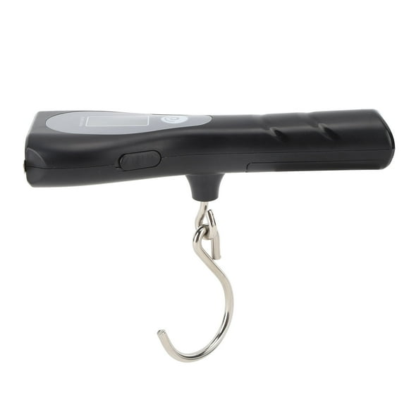 Báscula de equipaje digital Báscula de gancho electrónica portátil con linterna Báscula de equipaje de cinta de 1 m para viajes en casa Tipo anzuelo de pesca