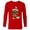 New Red, variant on Disney Mickey Mouse Shape Christmas Holiday Tie-Dye Retro - Long Sleeve T-Shirt for Men - Customized-Athletic Heather