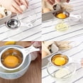 thumbnail image 2 of Egg Separator Food Grade Egg Divider 304 Stainless Steel Egg White Egg Yolk Separator Baking Kitchen Tools With Hanging Egg Whites Separator Mirror Yolk White Separator, 2 of 8
