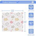 thumbnail image 5 of SKYSONIC Cat Washcloths Set of 4, Highly Absorbent Soft Cotton Fingertip Towels for Bathroom, Kitchen, Gym, Spa, Home Decor 12 x 12 Inch, 5 of 7
